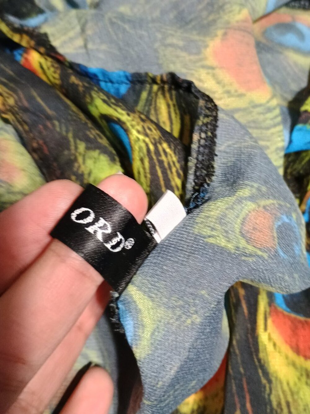 Miss Ord Peacock Feather Print Maxi Dress Deep V Boho Long Sleeve - Picture 12 of 15